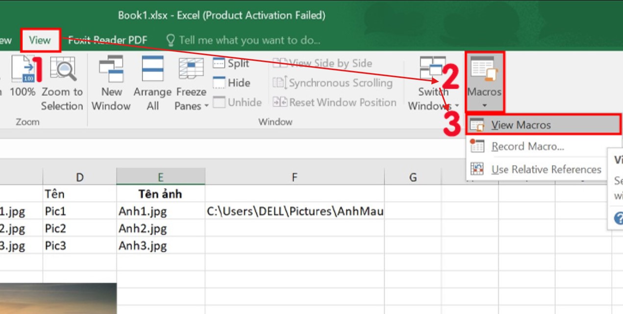 Trong-file-Excel-chuyen-den-tab-View-Chon-Macros-View-Macros